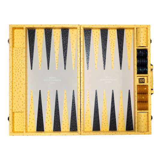 MBC Ostrich Backgammon - Yellow