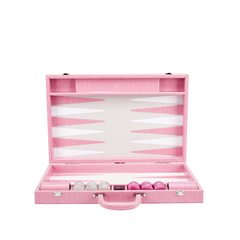 Miami Backgammon Society Crocodile Board — Rose Miami