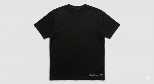 The Signature Script Tee - Black| Miami Backgammon Club