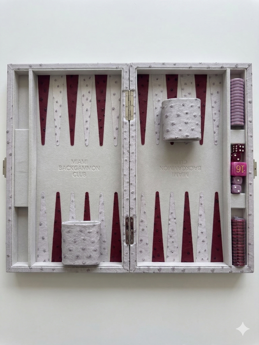 Lavender Mini Miami Backgammon Board
