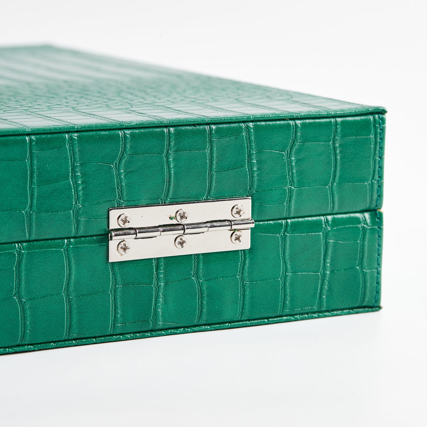 PRE-ORDER: Miami Backgammon Society Crocodile Board — Emerald