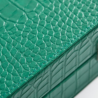 PRE-ORDER: Miami Backgammon Society Crocodile Board — Emerald
