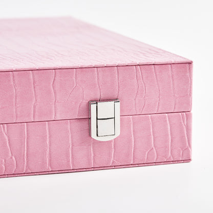 PRE-ORDER: Miami Backgammon Society Crocodile Board — Miami Pink