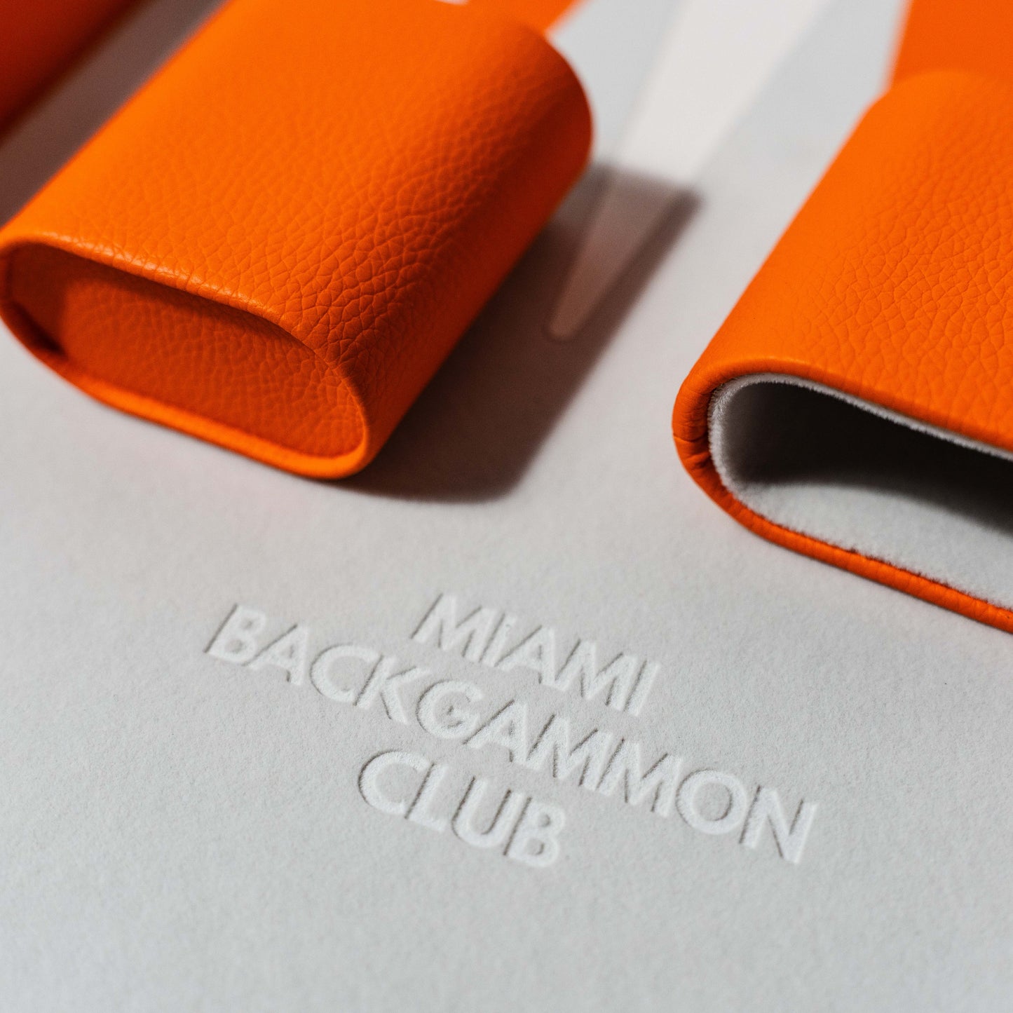 Orange Miami Backgammon Club Board