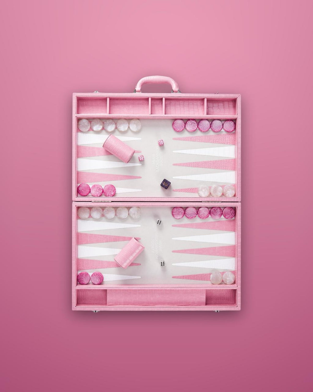 Miami Backgammon Society Crocodile Board — Rose Miami