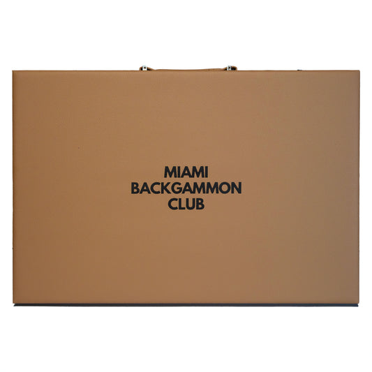 Beige Miami Backgammon Club Board
