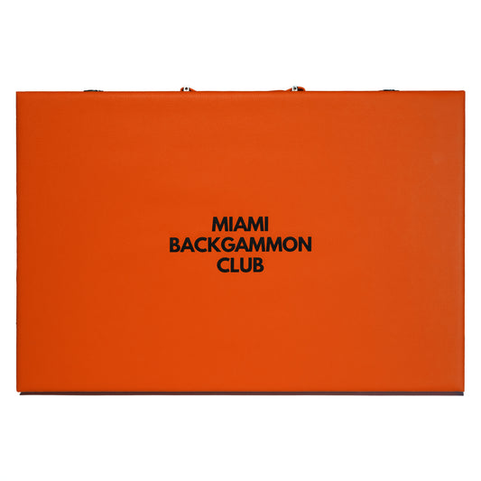 Orange Miami Backgammon Club Board