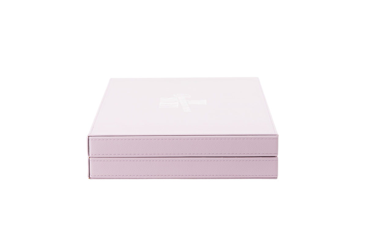The Backgammon Society Board in blush pink, cut out on a transparent background
