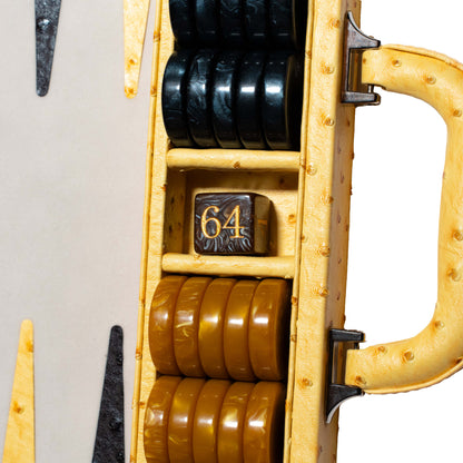 MBC Ostrich Backgammon - Yellow