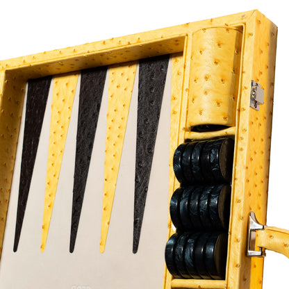 MBC Ostrich Backgammon - Yellow