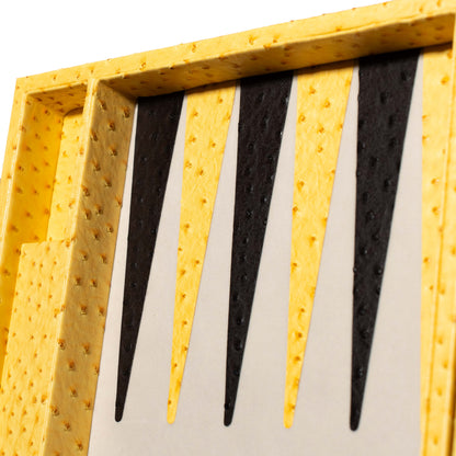 MBC Ostrich Backgammon - Yellow